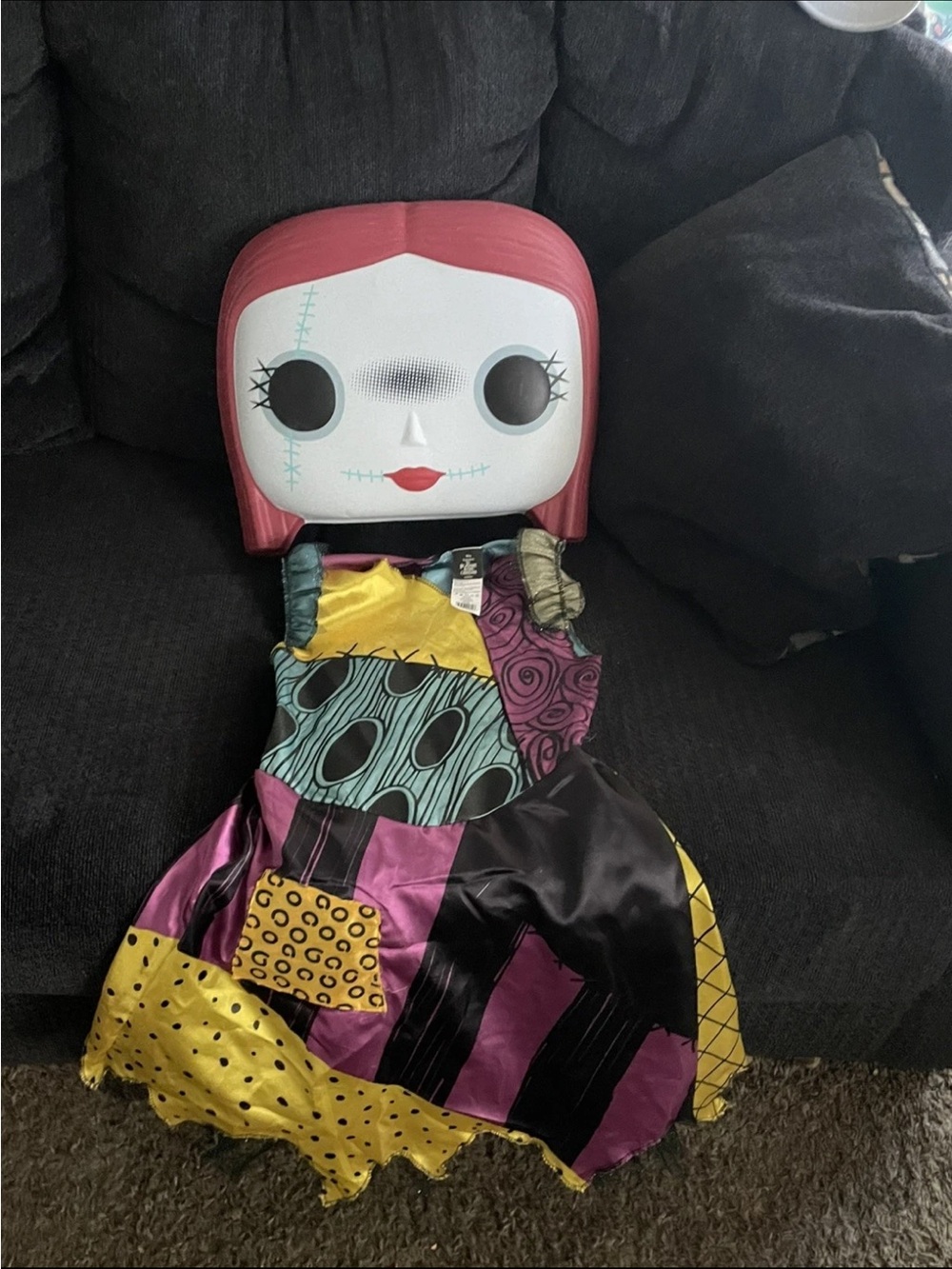 Sally Funko Pop Half Mask & dress Costume  NEW Nightmare before Christmas7/8